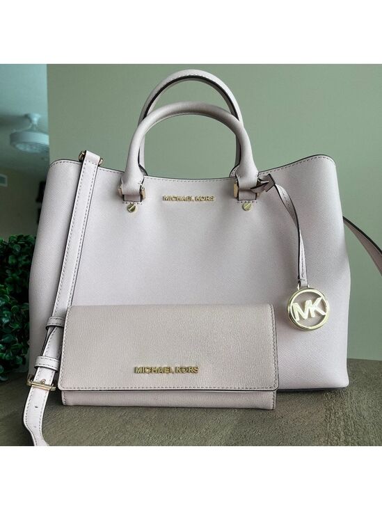 Michael Kors Handbags - Michael Kors Pink Satchel Crossbody with Wallet